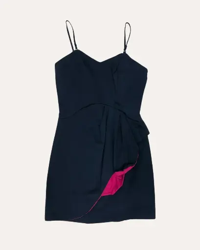 [RH177] VESTIDO AZUL MARINO 