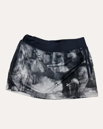 [RH177] FALDA DEP GRIS CON ESTAMPADO