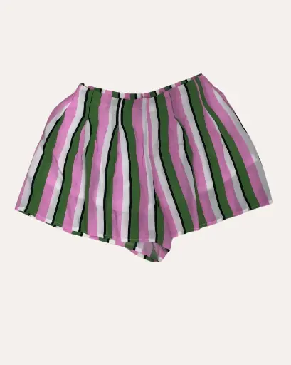 [RH177] SHORT ESTAMPADO ROSADO, NEGRO Y VERDE