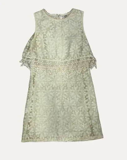 [VT264] VESTIDO FOREVER 21 MARFIL