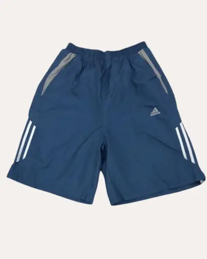 [EFN047] BERMUDA ADIDAS AZUL Y GRIS