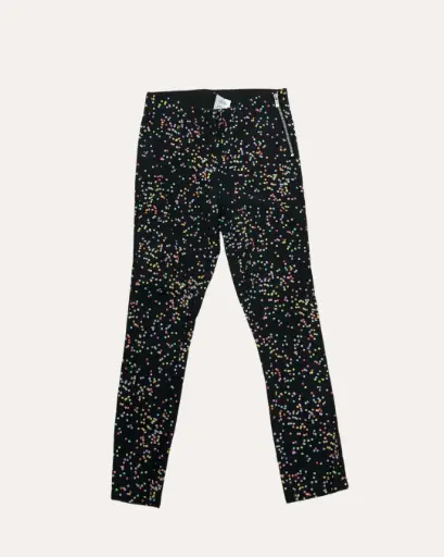 [DSD835] PANTALON NEGRO CON PUNTOS DE COLORES H&M 