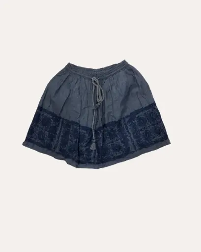 [JM061] FALDA GRIS Y AZUL RAPSODIA
