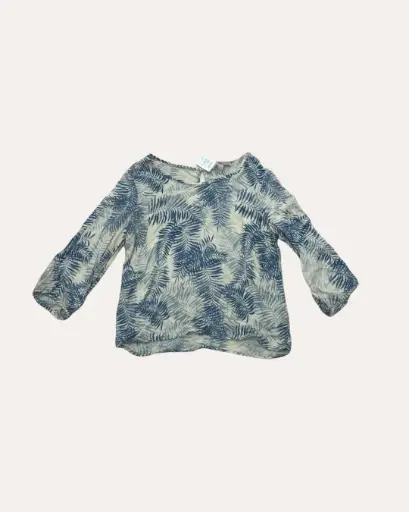 [CHB899] BLUSA BLANCO CON AZUL FOREVER 21