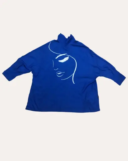 [XXL667] BLUSA AZUL REY 