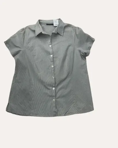 [XXL667] CAMISA DE RAYAS GRISES 