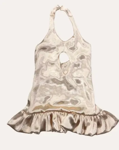 [NUB095] VESTIDO DORADO 