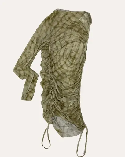 [DC095] TOP VERDE TRANSPARENTE ZARA