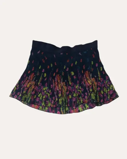 [JAA006] FALDA AZUL CON PETALOS DE COLORES AEROPOSTALE